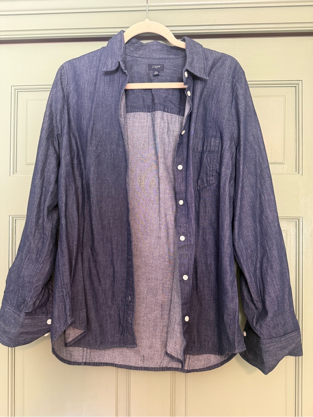 J. Crew Blue Chambray Button-Down Shirt